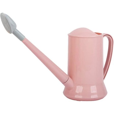 Plastvandkande til indendørs og udendørs brug, lille vandkande til stueplanter, haveblomster, 2000 ml, pink GBO