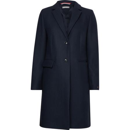 Tommy Hilfiger Tommy Hilfiger Frakke Wool Blended Classic navy Blå, Dame Uldfrakker