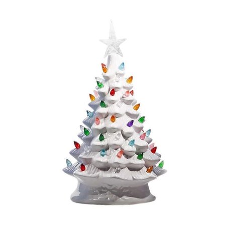 Ceramic Christmas Tree Christmas Tree LED Decoration Ceramic Desktop Christmas Decoration