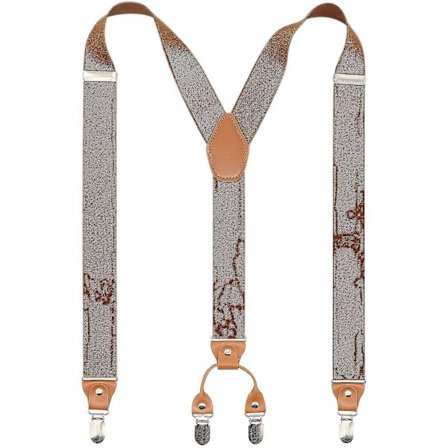 Mænds Y-ryg 4 Metal Klips Elastiske Brede Seler Perfekt