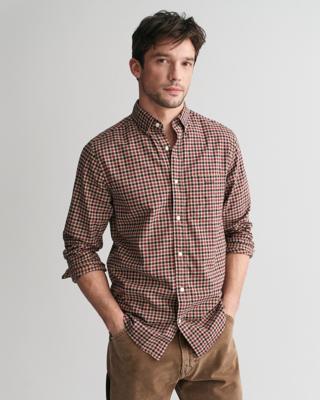 GANT - Gingham twill skjorte i regular fit - Herre - L