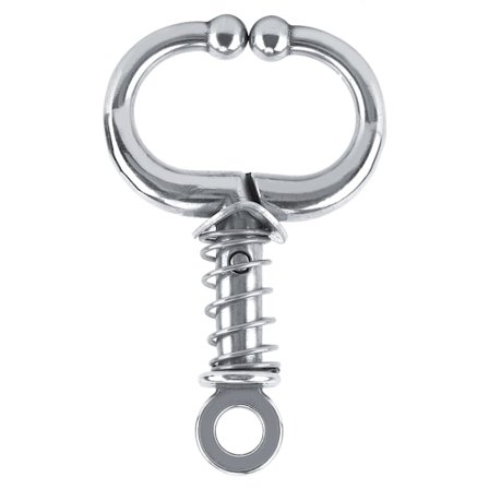 Næsering i rustfrit stål til tyre, køer og kvæg (næsetang med fjeder)