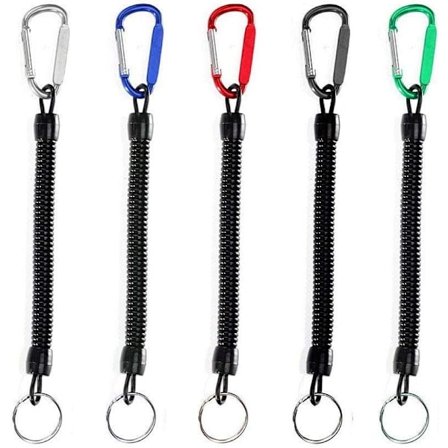 5 Fiske-Lanyards, Fiskeverktøy Sikkerhets Elastisk Tau