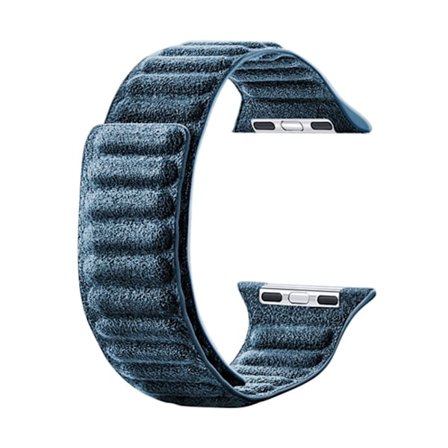Apple Watch Series 8 (41mm) magnetiskt armband i mockaläder - Marinblå