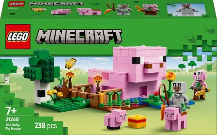 Lego Minecraft Griseungehuset Gamerbyggelegetøj med Dyretema til Børn 21268, Børn & Forældre, Motorik & Bevægelse, Klodser Og Stabletårne