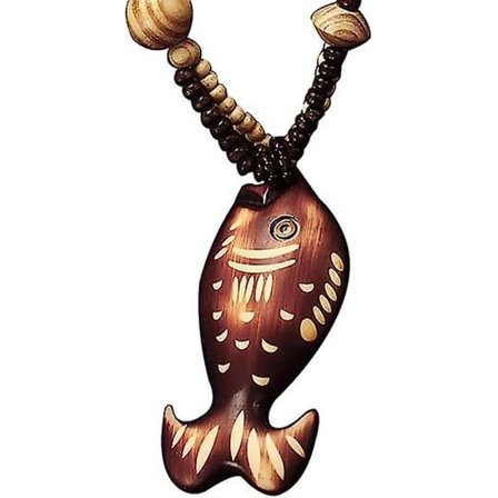 Boho-kaulakoru, naisten eläinlehti-riipus helmikaulakorut - 1