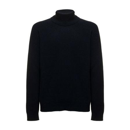 Roberto Collina, Turtlenecks Blauw, Heren, Maat:L