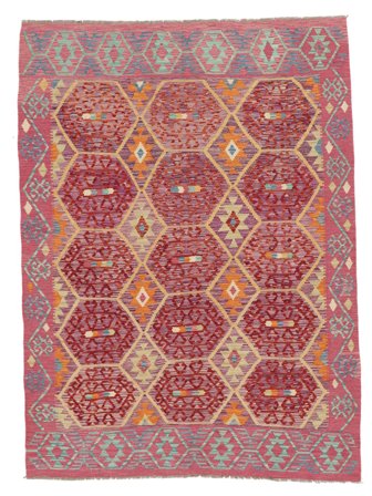Tapis Kilim Afghan Old Style 173X256 Rouge Foncé/Rouge (Laine, Afghanistan)