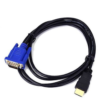 1,8 m 1080P HDMI-kompatibelt han til VGA han videokonverteradapterkabel til HDTV DVD