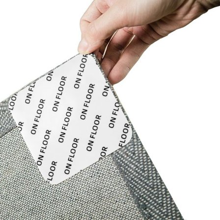 12 stk. Griper for teppe for hardtregulv, dobbeltsidig gjenbrukbar teppetrådbåndklistremerker, teppe anti-skli gripe