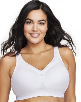 Bh utan bygel, Seamless T-shirt-bh Vit - C95 - Glamorise