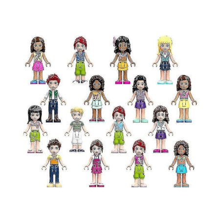 16 stk. Friends Girls Mini Figurer Byggeklodser Legetøj ZUAN