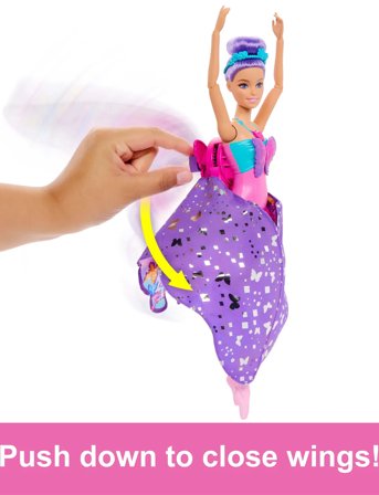 Barbie Dance And Flutter Doll With 2-In-1 Transformation From Dancer To Butterfly, Purple Hair - Multi/patterned - ONE SIZE