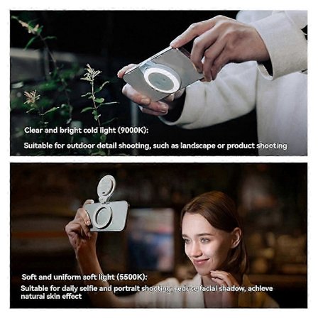 Magnetisk mobiltelefon-fyldlys Magglow Live Foto Fotograferingslys til 14 13 12 Pro Max