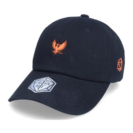 Critiql Hit - Svart unconstructed Caps - Tiny Phoenix Black Dad Cap @ Hatstore