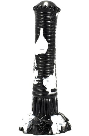 Tork Dildo Black-White 29 cm - Woome.pl