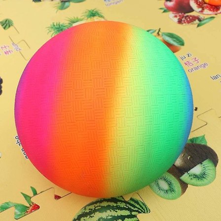 2 stk Dodgeball Legepladsbold Børn Regnbue Bolde Sportsbold Kickballs Flaping Bolde Legetøj Til Indendørs