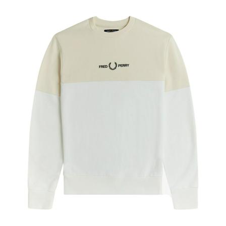 Fred Perry, Sweatshirt Wit, Heren, Maat:L