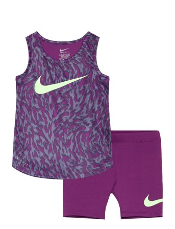 Ks-Knit Short Set Purple Nike