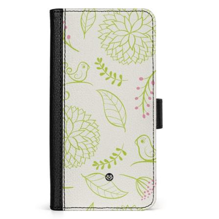 Bjornberry iPhone 15 Plus Fodral - Blomster Grön