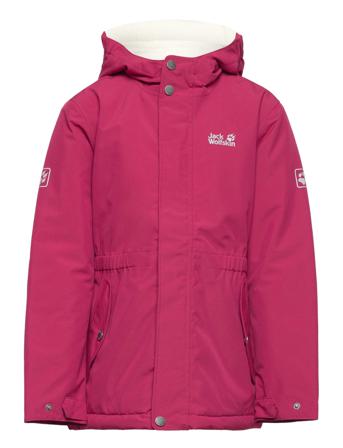 Cosy Bear Jacket G Parkas Jakke Rosa Jack Wolfskin