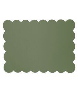 Bordbrikke Våga i imitert skinn Grønn