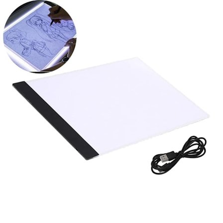 Bærbar A5 LED lysbord lysboks lyspanel for tegning KLB