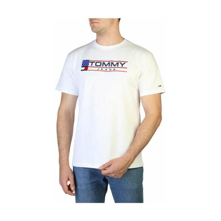 Tommy Hilfiger, T-Shirts Wit, Heren, Maat:L