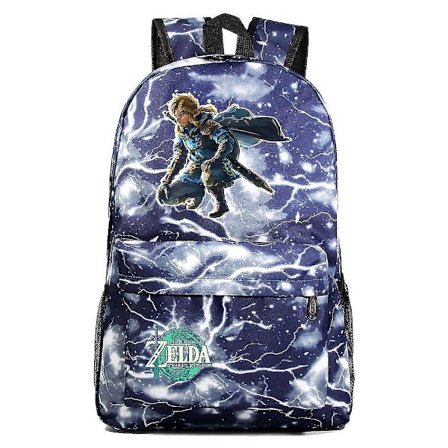 "Tårene til spillet" Zelda Kingdom Print, Tenårings primær- og ungdomsskoleveske, Herre- og dame casual ryggsekk (FMY)