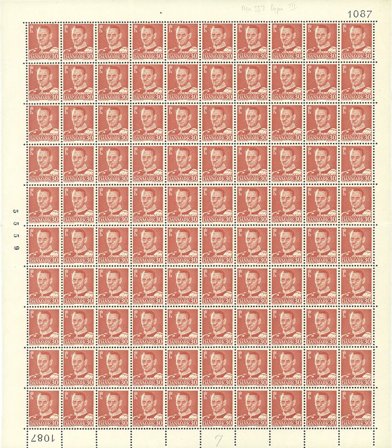 Danmark - AFA 337 postfrisk helark