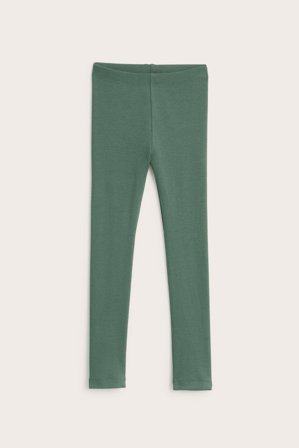 Kappahl | Prążkowane legginsy | Ciemnozielony