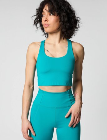 Girlfriend Collective Paloma Bra - Green - L