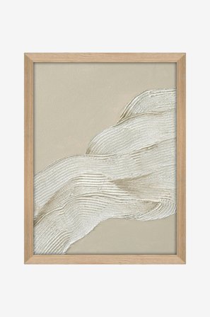 Malerifabrikken - Art Shape 2 / 30x40 Cm / Eik ramme - Beige - Bilder & skilt - Fra Homeroom