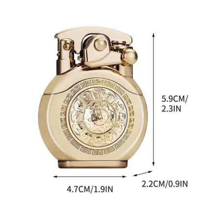 Kerosin Lighter Vippearm Rotasjonskjerne Lighter Gull Gold