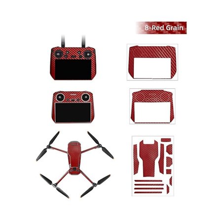 3 kpl RC Pro tarra-ihoa vinyyli-kalvo-teippaus kaukosäätimen rungon suojakalvo, Violetti B