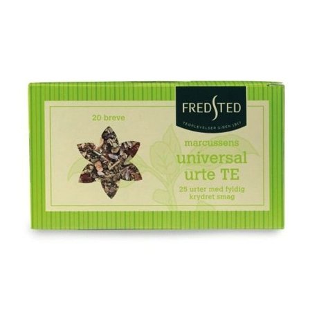 Fredsted Marcussens Universal Urte te 20 breve, Helse & Madvarer, Te, Urtete