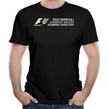 Man's Singapore F1 - 2016 Formel 1 Night Race T-shirt Bomull
