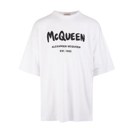 Alexander McQueen T-Shirts Hvid, Herre