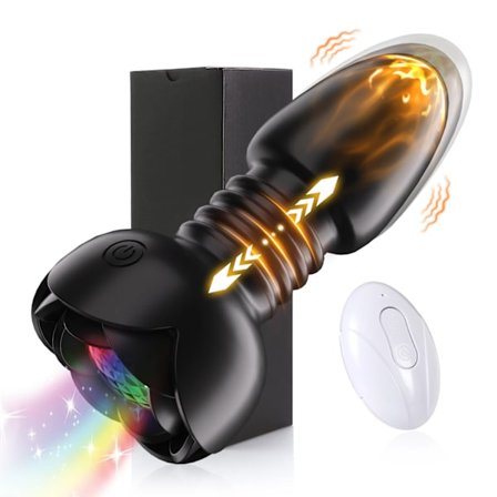 Trådlös Teleskopisk Analvibrator, Fjärrkontroll Prostata Massager, Kvinnlig Vaginal Masturbator för Vuxna, Sexleksaker för Kvinnor och Män