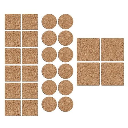 Møbeldupper i Kork - 28 dele Brun-XA
