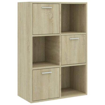 Vidaxl Förvaringsskåp Sonoma Ek 60x29,5x90 Cm Konstruerat Trä Brun