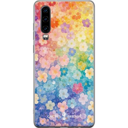 Kompatibel Mobilcover til Huawei Huawei P30 Cactus and Friends – RainbowBloom