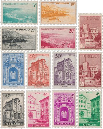 Monaco 1948-49 - YT 307-313C - Postfrisk