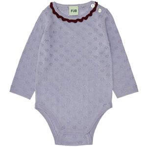 Kids - FUB Lavender Wool Baby Body 62 cm - All in ones - 62 cm - Purple - Mädchen