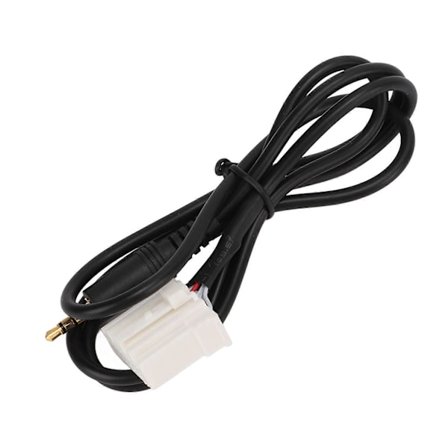 1m Lang AUX Audio Input Adapter 3,5 mm Klar Lyd Sort Udskiftning til Mazda 2 3 5 6 MX5 RX8 Musik Afspiller