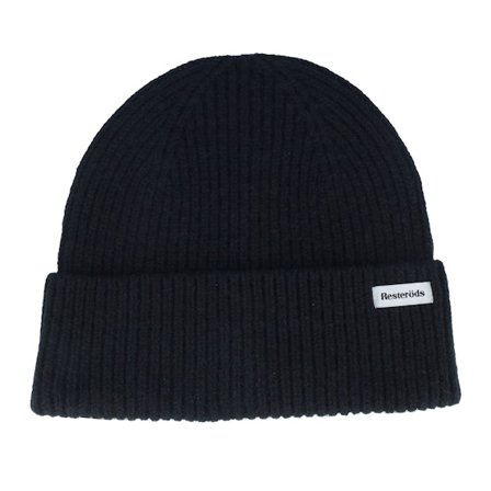 Resteröds - Noir cuff Bonnet - Wool Beanie Black Cuff @ Hatstore