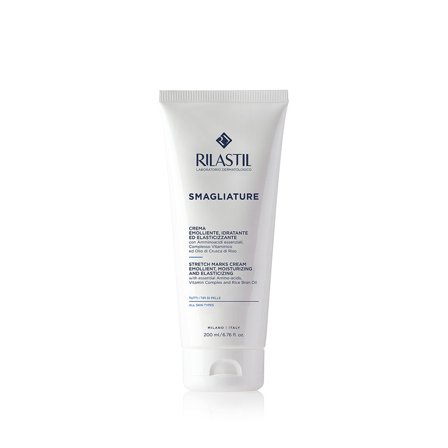 Rilastil Smagliature Crema Emolliente, Idratante ed Elasticizzante 200ml - Crema elasticizzante antismagliature