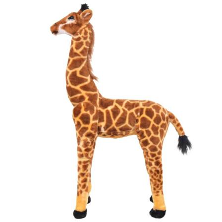 Vidaxl Stående Leksaksgiraff Brun Och Gul Xxl Brun