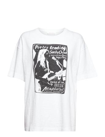 Top T-shirts & Tops Short-sleeved Valkoinen See By Chloé