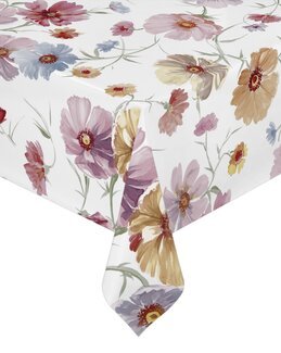 Voksdug Malva blomster metervare Rosa